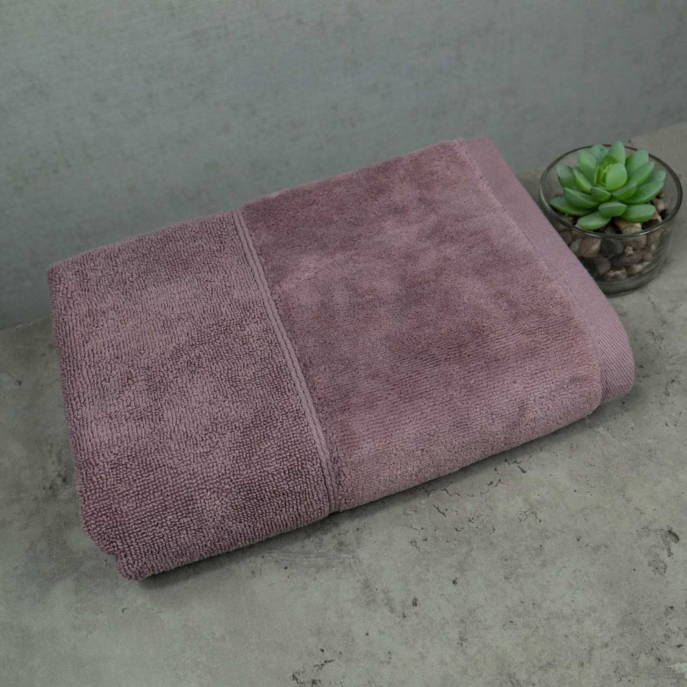 Полотенце для лица и рук махра/велюр GM Textile 40x70см Премиум качества Milado 550г/м2 (Пепельный) Сумы - изображение 1