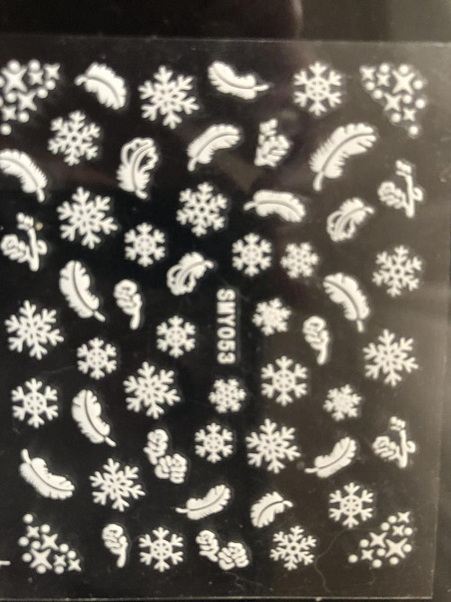 Новогодние 3D наклейки для ногтей Киев - изображение 1