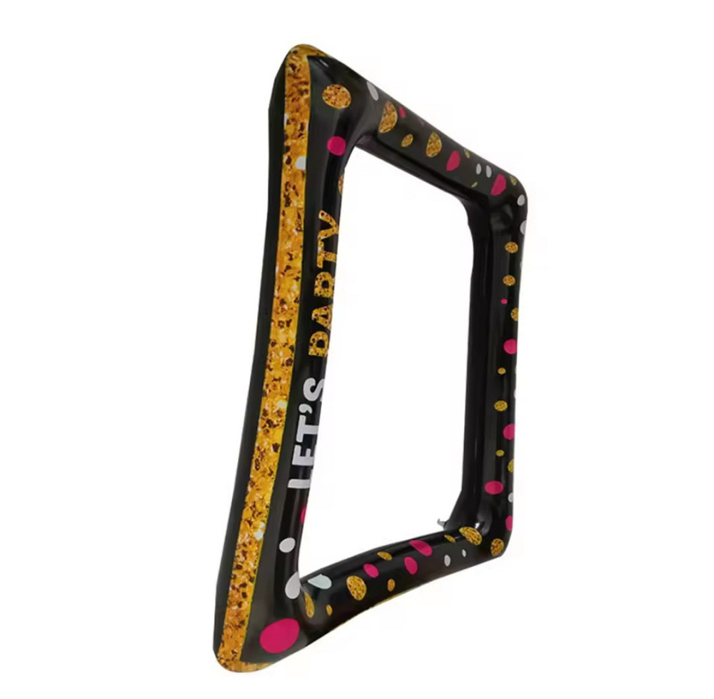 Надувная фоторамка для вечеринки реквизит для селфи декорация к празднику 78 на 65 см чёрная Киев - изображение 6