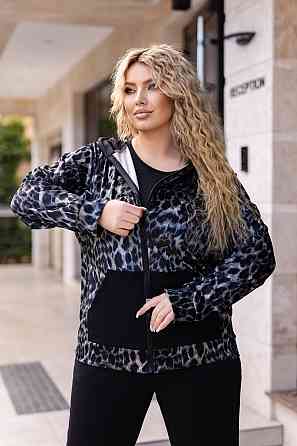 Леопардовый спортивный костюм демисезонный Kaspi батал 50-52 Киев