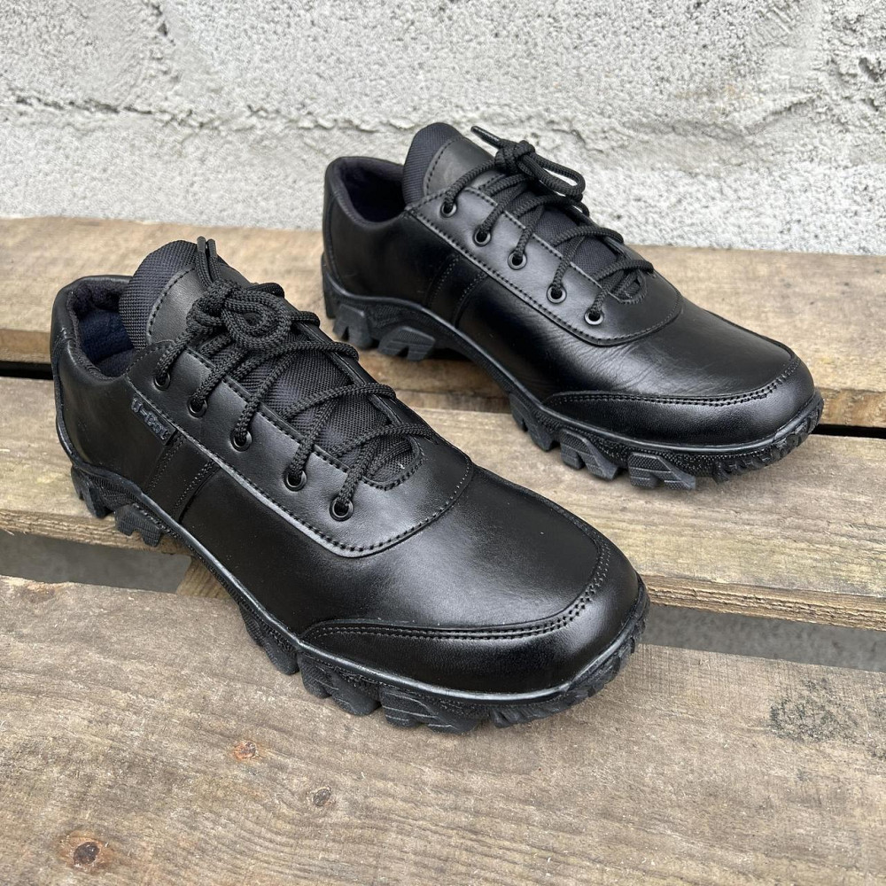 Військові чорні демісезонні кросівки , шкіряні тактичні кросівки пришиті та проклеєні Львів - фото 8