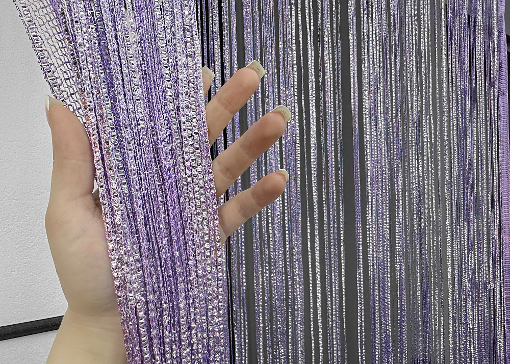 Шторы-нити Rovi Premium с люрексом Сиреневый 300х300см 1 шт (61-111) Киев - изображение 5