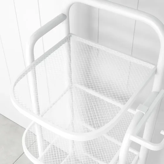 Полиця-стелаж для взуття, в передпокій на 7 пар взуття з підставкою для парасольок і аксесуарів, металевий, білий Кам'янець-Подільський