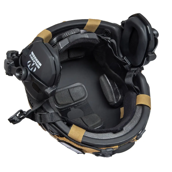 Тактичний шолом Fast Helmet NIJ IIIA + навушники Walkers Razor Slim + чебурашки + кавер (L) Вінниця