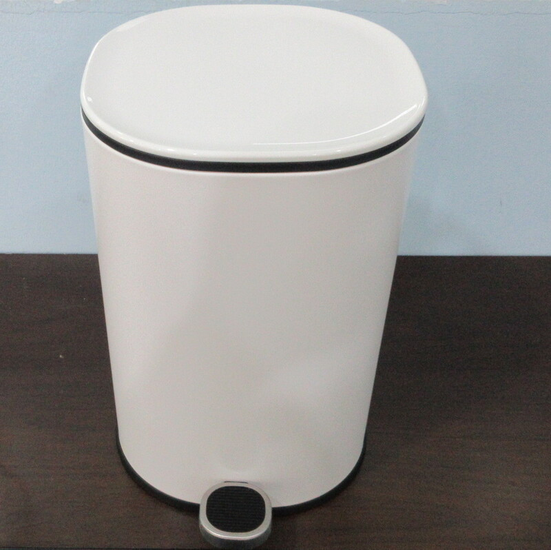 Відро для сміття з плавним закриттям овальне Zerix Prime-TC0105 White 5л колір білий   ( ZX5901 ) 20348 Харьков - изображение 9