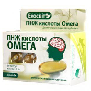 Экосвитойл ПНЖ кислоты Омега 60 капсул Киев - изображение 1