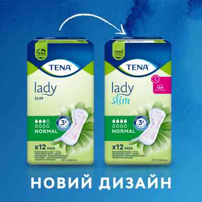 Урологические прокладки Tena Lady Slim Normal 12 шт. (7322540852127) Винница