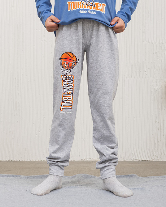 Піжама підліткова комплект зі штанами на хлопчика — Баскетбол Tom John 89942 10-11 Київ - фото 6