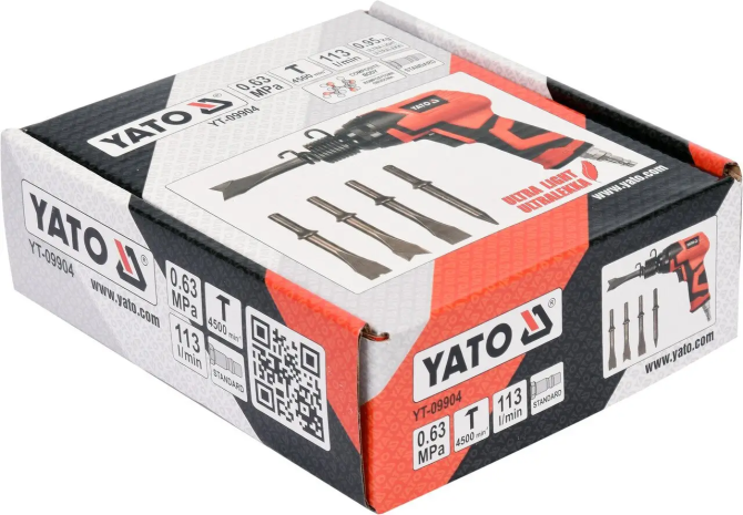 Молоток відбійний YATO YT-09904 пневматичний 4 долота Коломия - фото 3