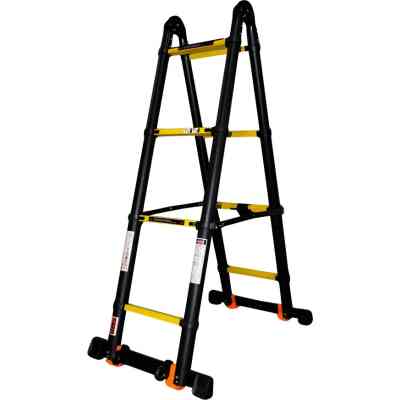 Драбина GTM трансформер телескопічна 2*4сх 0,9-3,4м анодований алюміній (KME3034B/1.7+1.7) Вінниця