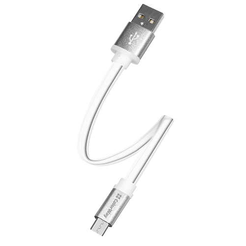 Кабель USB MicroUSB ColorWay CW-CBUM-MUM25W 2,0A 0,25м білий Житомир - фото 7