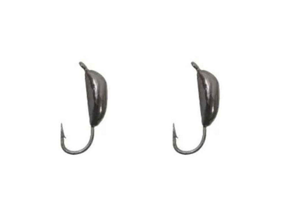 Мормишка вольфрам Банан ризький з вушком 4мм 0,92г black nickle (2шт/уп) ТМ FISHING ROI Київ - фото 1
