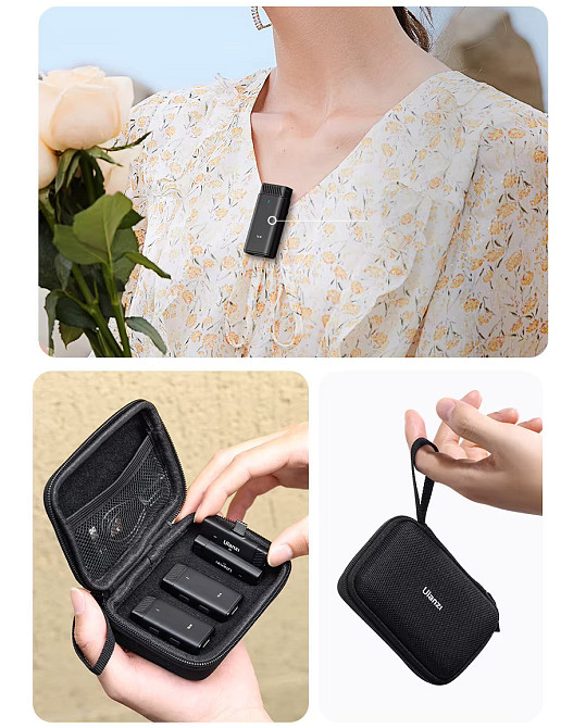 Беспроводной микрофон на два телефона одновременно Type-C Lightning Ulanzi HM2301 Киев - изображение 4