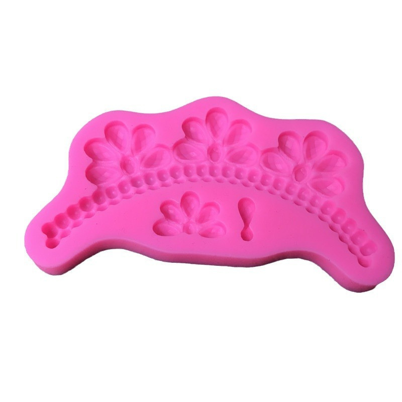 Молд силиконовый Ожерелье 126 на 67 мм розовый Киев - изображение 5