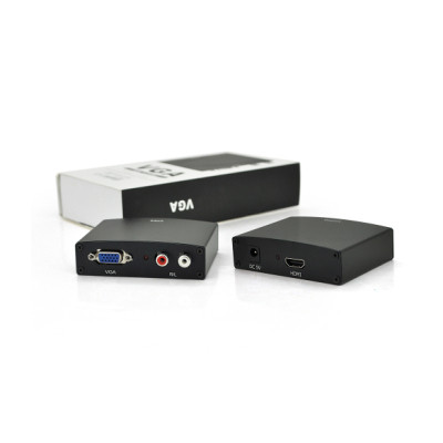 Конвертор VGA to HDMI+ Audio active black Voltronic (YT-AC-HDMI(in)/VGA(out)-B/14898) Вінниця - фото 1