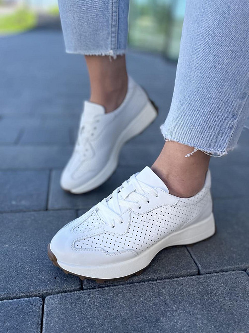 EMELI Кросівки жіночі EMELI 171/37 ST білі (весна-осінь, шкіра натуральна) (5020) Коломия - фото 9