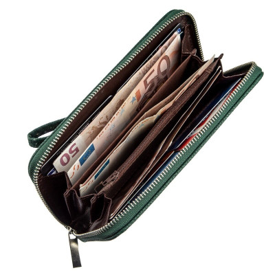 Кошелек Kivi Из экокожи флотар Зеленый (19017) Винница - изображение 3