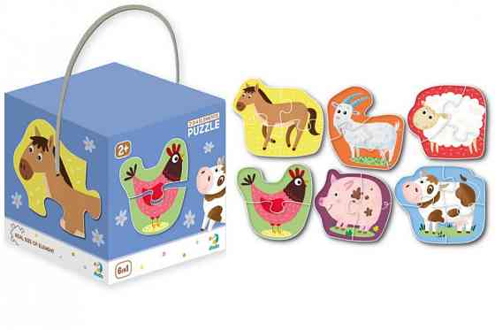Дитячий пазл Домашні тварини DoDo 300152, 2-3-4 елемента Вінниця