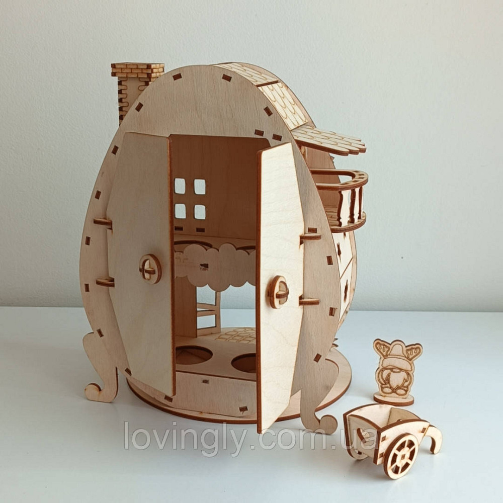 Оригинальный домик – подставка под пасхальные яйца. Пасхальный декр. Ирпень - изображение 7