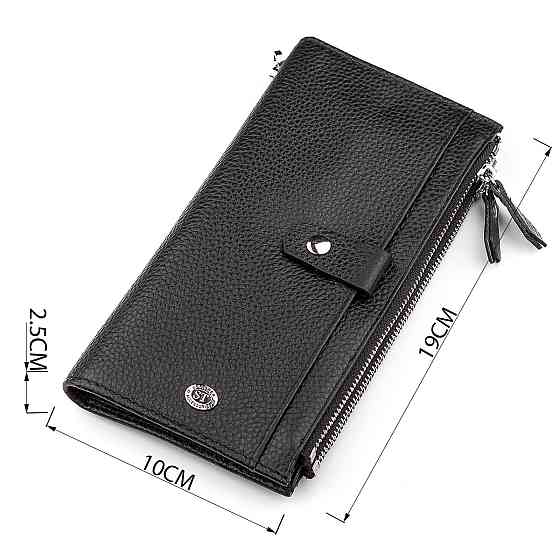 Гаманець ST Leather 18383 (ST420) надійний Чорний Київ