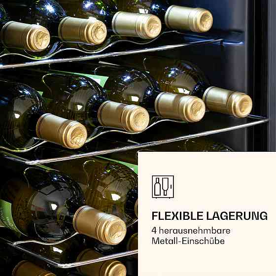 Ultimo 20 Uno Винний холодильник 53 л Сенсорна панель керування 131 Вт 5-18 °C Чорний (Німеччина, читати Рівне