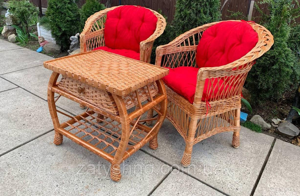 Мебель плетеная с яркими  накидками Киев - изображение 6
