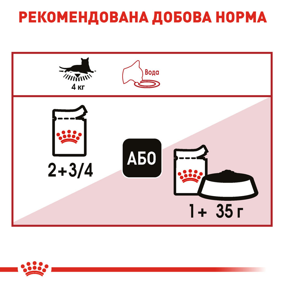 Вологий корм для дорослих котів ROYAL CANIN INSTINCTIVE IN GRAVY 0.085 кг Київ - фото 6