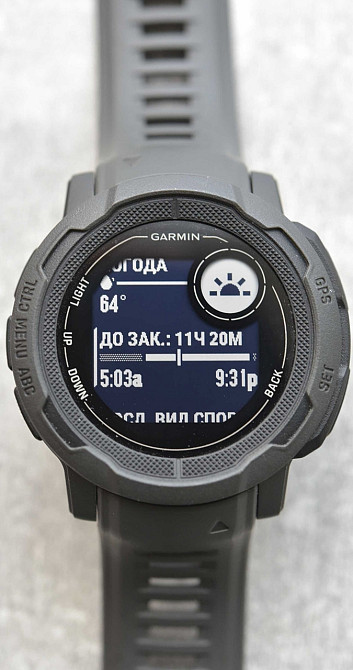 Годинники: Garmin Instinct 2 gphite mil-std-810g GPS Компас Київ - фото 5