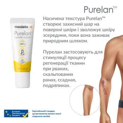 Косметика для мам Medela Purelan 2.0, 7 г крем для сосків (101041320) Винница