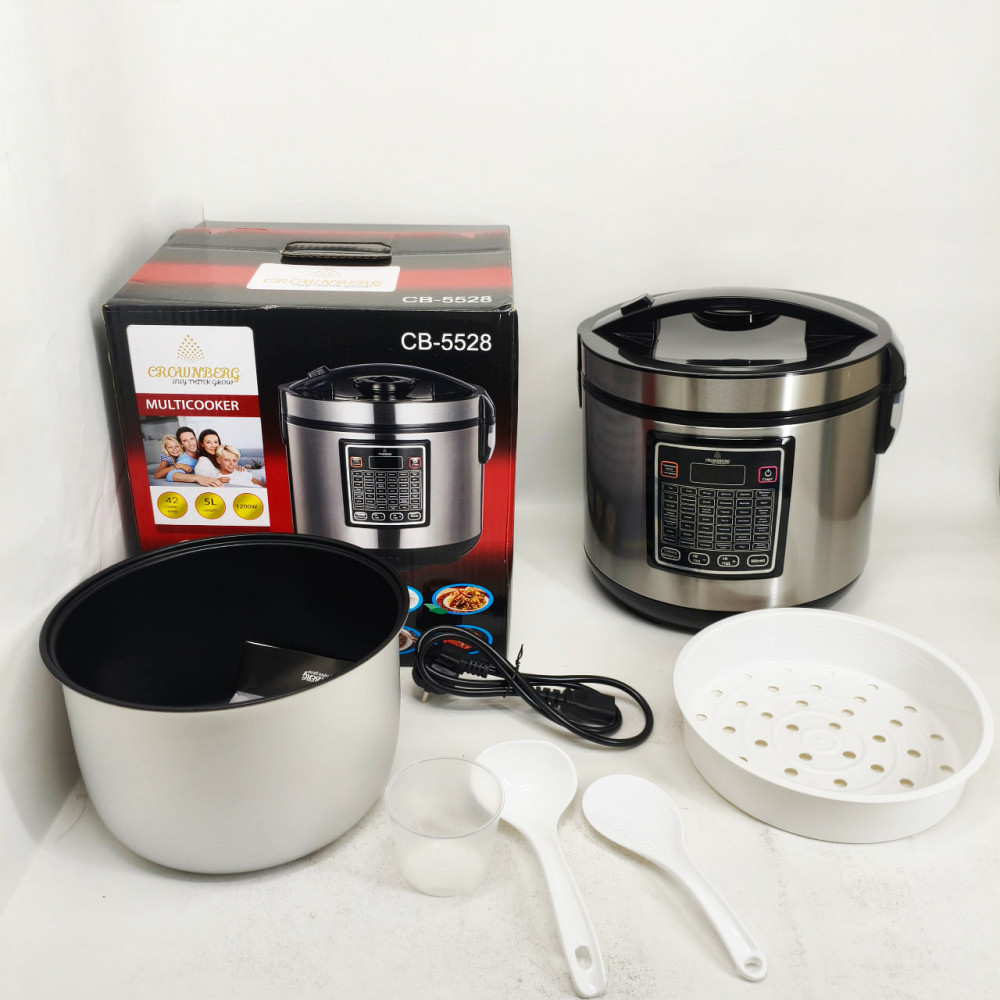 Мультиварка 30 программ Crownberg CB-5528 5л 1000Вт электронное управление с дисплеем и функцией скороварки HM-31 Львов - изображение 5