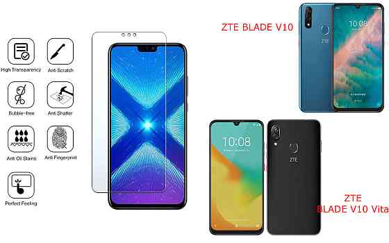 Захисне скло NeoGlass для ZTE BLADE V10, V10 Vita – надпрозоре та стійке Київ