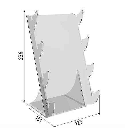Подставка под ножи EKOSTAR 4 ярусов настольная Киев