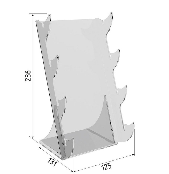 Подставка под ножи EKOSTAR 4 ярусов настольная Киев - изображение 3