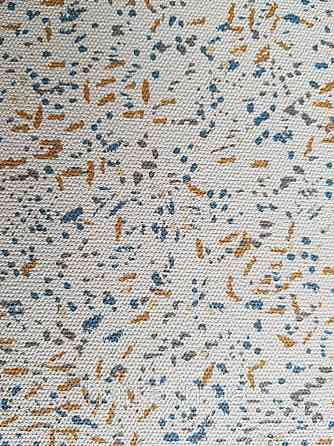 Шпалери вінілові Lutece Melody 51196901 для дитячої абстракції точки мазки журавлини сині коричневі на білому Київ