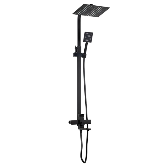 Душова колона з змішувачем Mixxus KUB-007-J Black з нержавіючої сталі SUS304 Харків