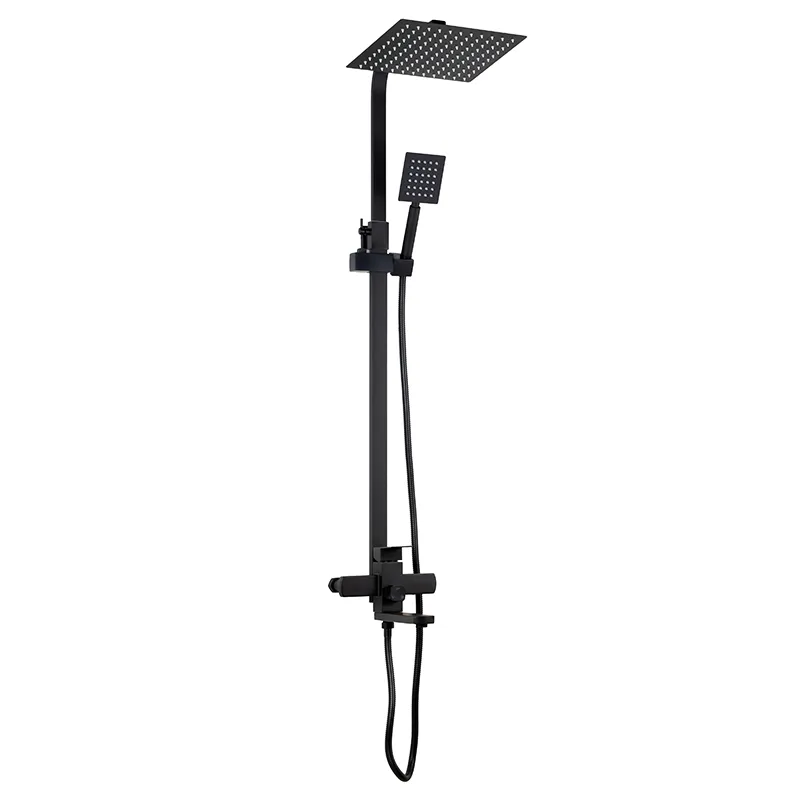 Душова колона з змішувачем Mixxus KUB-007-J Black з нержавіючої сталі SUS304 Харків - фото 1