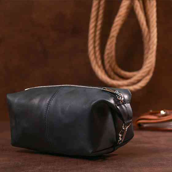 Стильна вінтажна косметичка Чорний (SHVIGEL) Київ