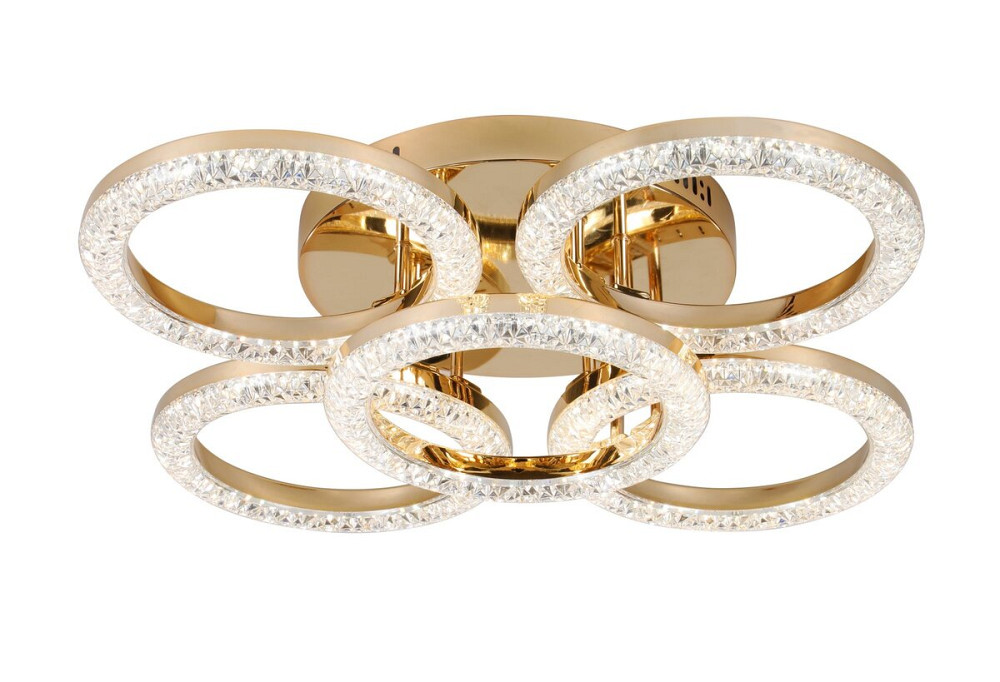 SIRIUS Люстра світлодіодна акрилова Sirius 2723/4+1BG GD 65W*2 Коломия - фото 1