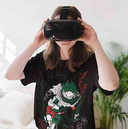 Футболка аниме Моя геройская академия оверсайз (S/M/L) Черний AnimeJ1028 Днепр