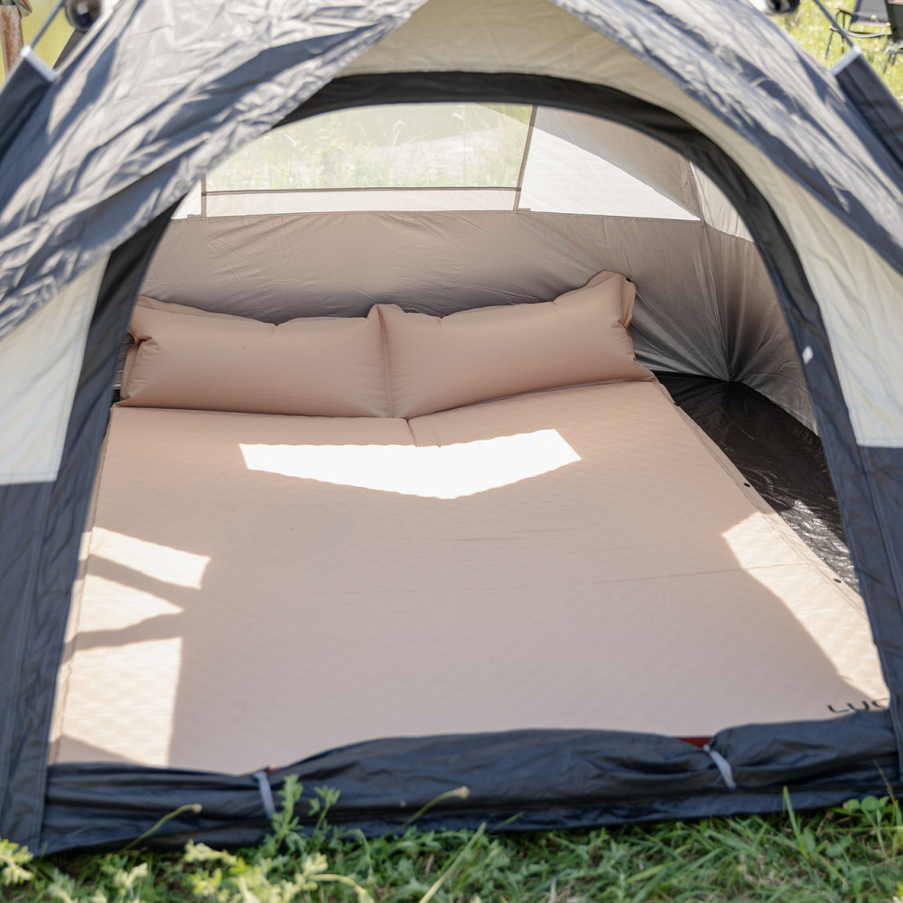 Надувний матрац 190х130см туристичний похідний в намет Camping Lugi, самонадувний кемпінговий підголівник комфортний LU-027 Коломия - фото 9