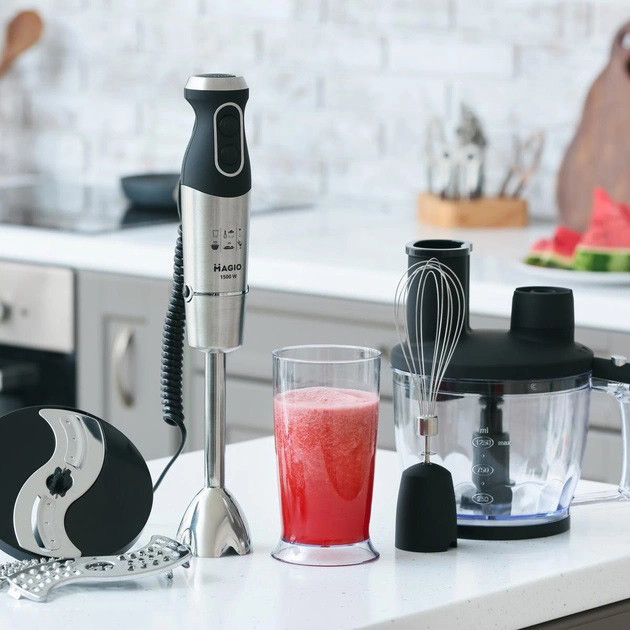 Блендер із захистом від розбризкування MAGIO, Блендер для дитячого пюре побутові міксери BV-83 Львів - фото 15