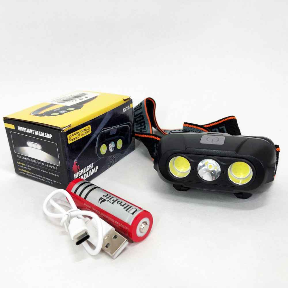 Легкий фонарик на голову, Фонарь с фиксацией на голове, Головной фонарик бытовой налобный QI-60 Львов - изображение 7