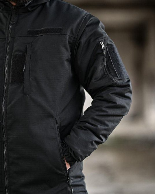 Зимний тактический костюм NORTHERN черный ТР6563 Одесса - изображение 15