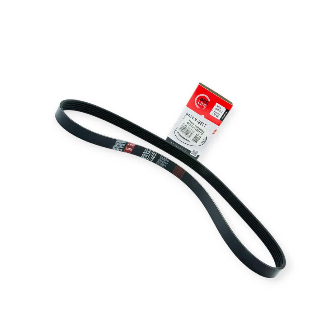 Ремень ручейковый 2110, 2170 (16-кл) 6PK1115 c гур генератора Мукачево - изображение 1