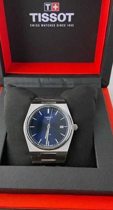Годинник синій Tissot prx powermatic 80 Топовий Київ - фото 5