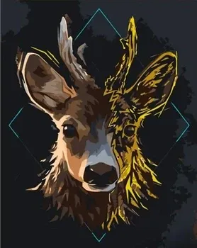 Набір для розпису по номерах Молодий олень Strateg розміром 30х40 см (SS6810), шт Київ - фото 1