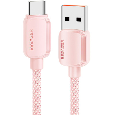 Дата кабель USB 2.0 AM to USB-C 1.0m 100W pink Essager (EXC7A-WL04-P) Винница - изображение 1