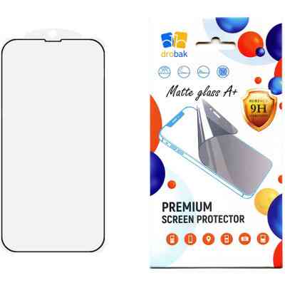 Скло захисне Drobak Matte Glass A+ Apple iPhone 13 Pro (Black) (292943) Вінниця