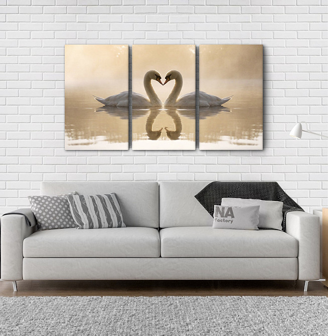 Модульная картина Природа Лебеди  Аrt-206_3А Киев - изображение 2