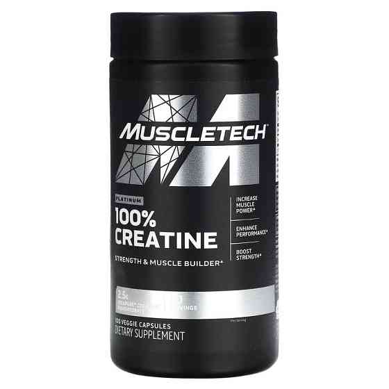 Креатин моногидрат MuscleTech Platinum 100% Creatine, 100 растительных капсул Луцк